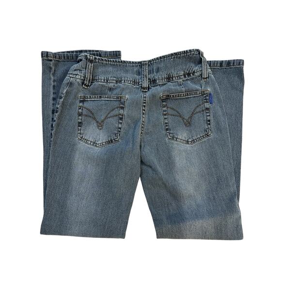 Vintage Paris Angel Linen Blend Stretch Low Rise Jeans Size 7/8 - Picture 6 of 6